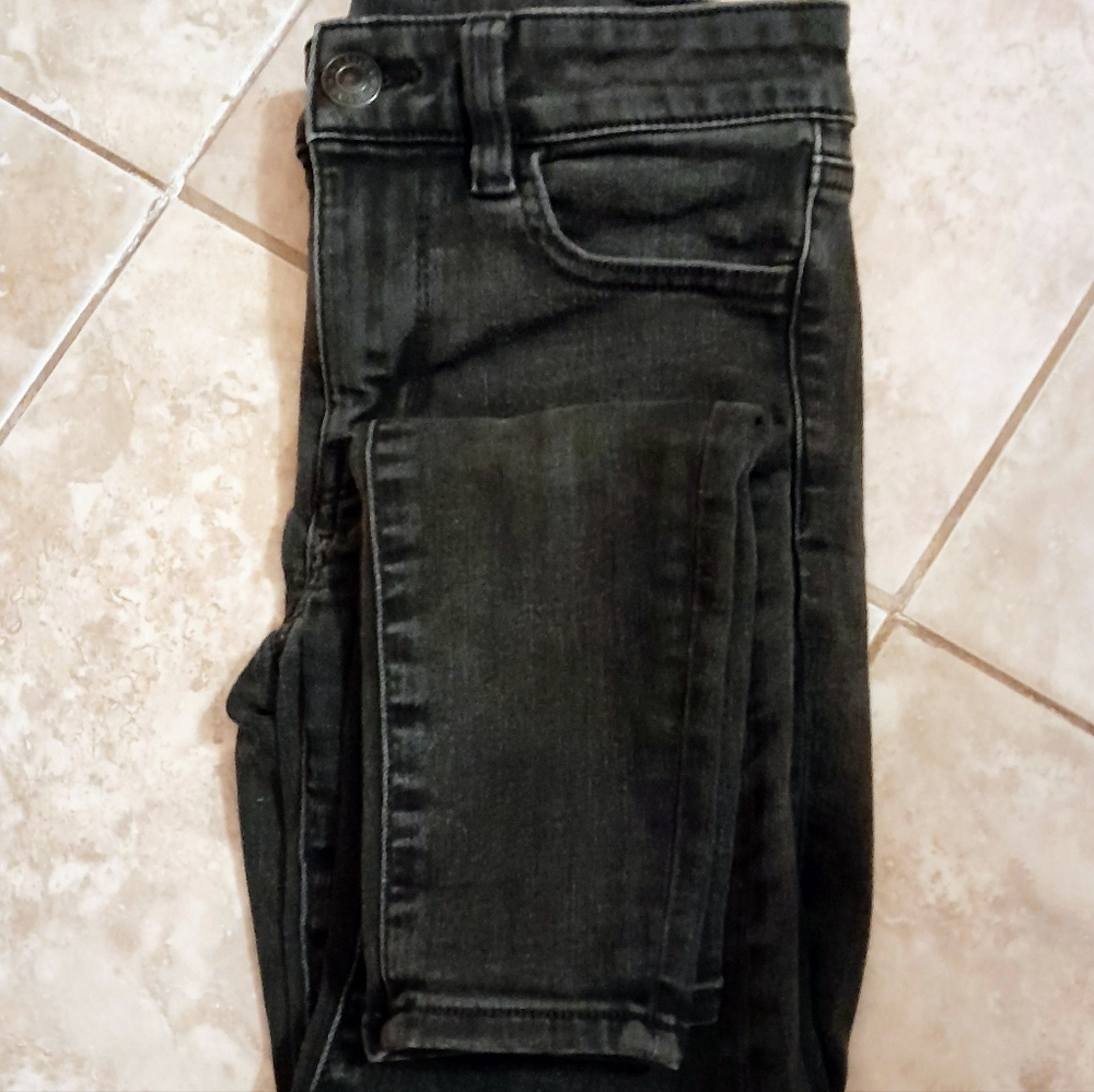 AEO Next Level Stretch Black Jeggings